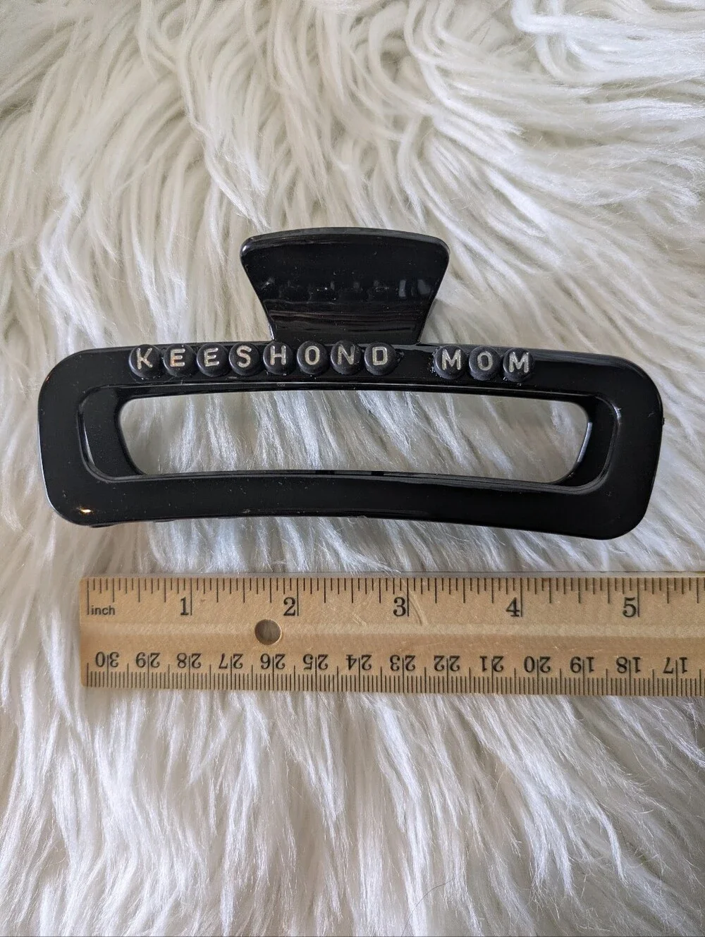 Keeshond Mom Dog Mom Hair Clip Claw Style Handcrafted | NWT